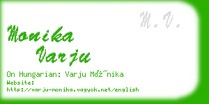 monika varju business card